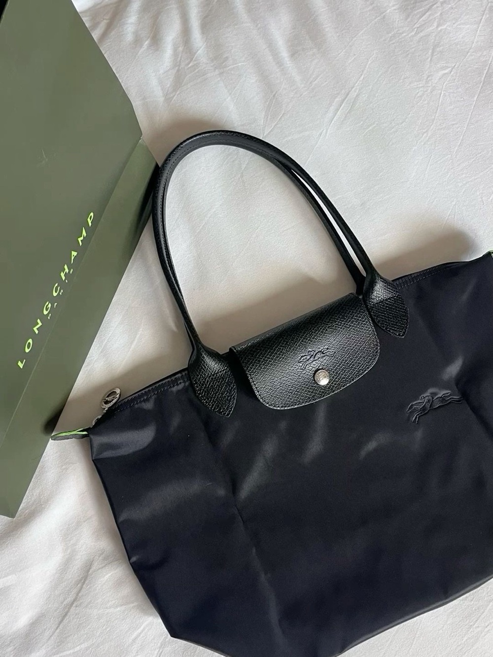 Longchamp Black ale Pliage 🖤🐎